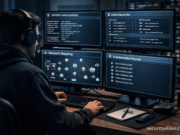 Footprinting and Reconnaissance Tutorial (2026) – Complete Step-by-Step Guide Footprinting and reconnaissance cyber analyst analyzing WHOIS, DNS records, subdomains, and network maps on multiple monitors