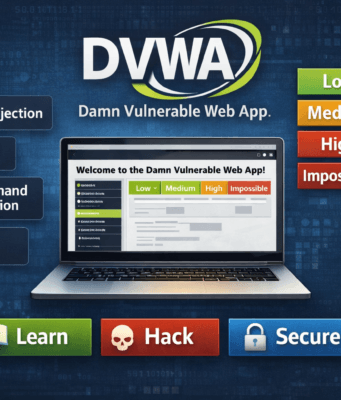 DVWA Web Hacking Tutorial Day 4: SQL Injection Deep Dive for Beginners DVWA Web Hacking Complete Course showing ethical hacker learning penetration testing using Kali Linux and vulnerable web application lab