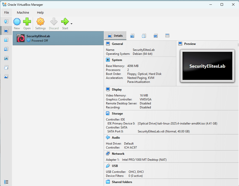 kali linux tutorial attach kali linux iso virtualbox