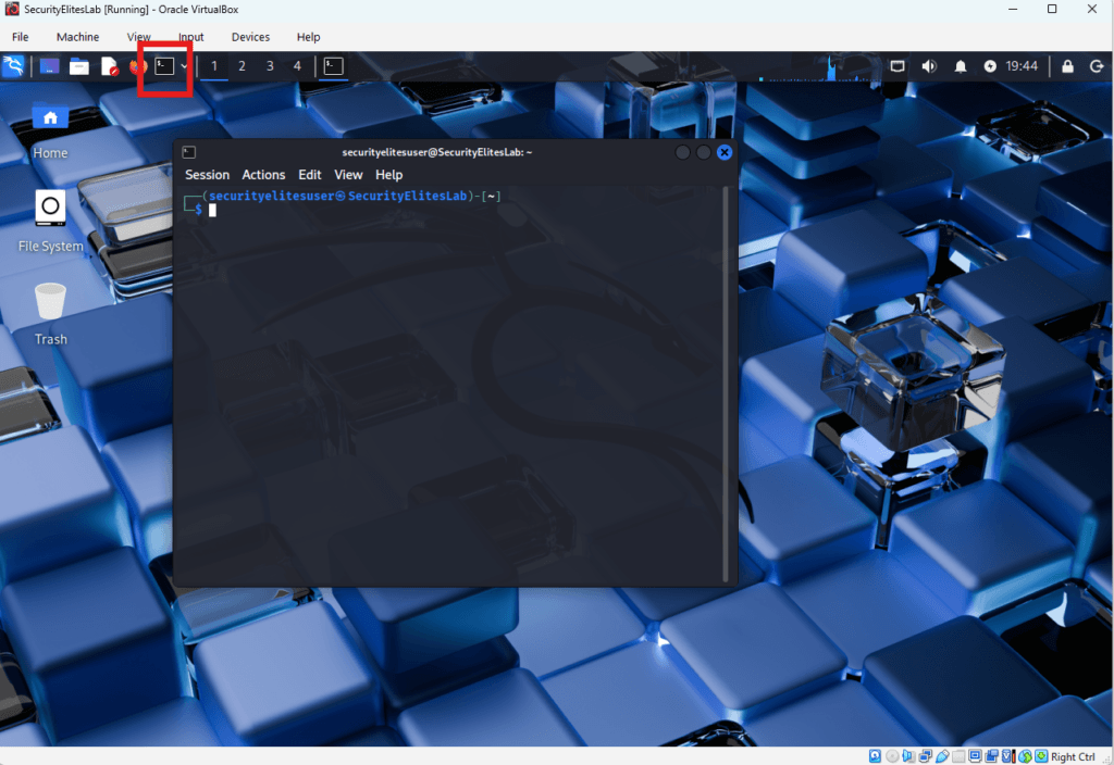 Open Kali Linux Terminal