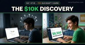 Day 1: What Is Bug Bounty? How Beginners Are Earning $10,000/Month Finding Bugs From Home (2026) Bug bounty for beginners 2026 – student earning $8500 from HackerOne bug bounty program