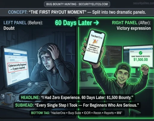 Bug Bounty Hunting for Beginners — The Complete Step-by-Step Guide From Zero to First Paid Finding (2026) Bug bounty hunting for beginners 2026 — zero experience to first $1500 payout using HackerOne and Burp Suite