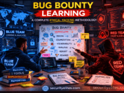 Bug Bounty Hunting Methodology: Complete Ethical Hacker Workflow Guide Bug Bounty Hunting Methodology workflow showing Red Team and Blue Team ethical hackers discussing vulnerability assessment and security testing