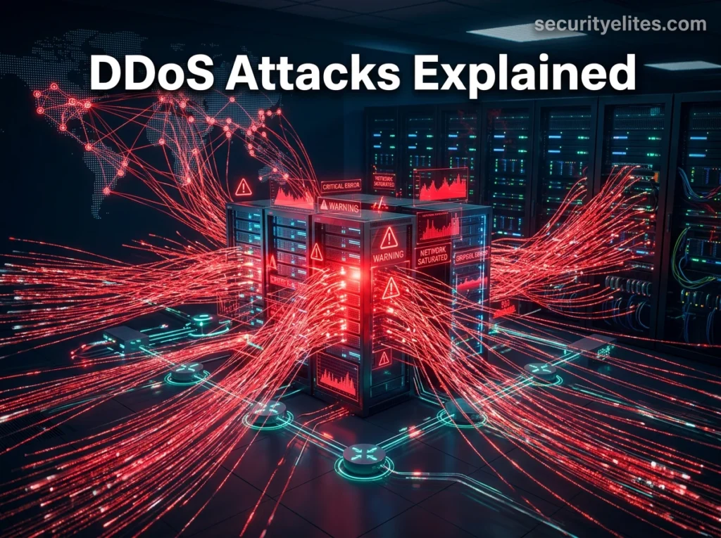 distributed denial of service ddos cyber attack flooding servers