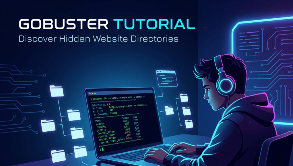 Gobuster tutorial showing directory enumeration using Kali Linux for ethical hacking