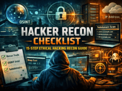 Hacker Recon Checklist: 10-Step Ethical Hacking Recon Guide Hacker Recon Checklist – Ethical Hacking Reconnaissance Process with OSINT, Subdomain Enumeration and Nmap Scanning