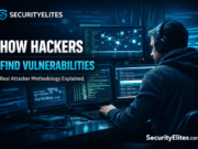 How Hackers Find Vulnerabilities: Beginner Guide to Real Attacker Methodology Ethical hacker searching for vulnerabilities using penetration testing and vulnerability scanning techniques