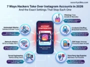How Instagram Accounts Actually Get Hacked — And How to Stop It Happening to You (2026) How Instagram accounts get hacked in 2026 showing phishing, SIM swap, credential stuffing and account takeover methods