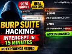 How to Use Burp Suite for Beginners (2026) — Intercept Your First Request in 15 Minutes or Less How to use Burp Suite for beginners 2026 tutorial showing proxy intercept and request modification
