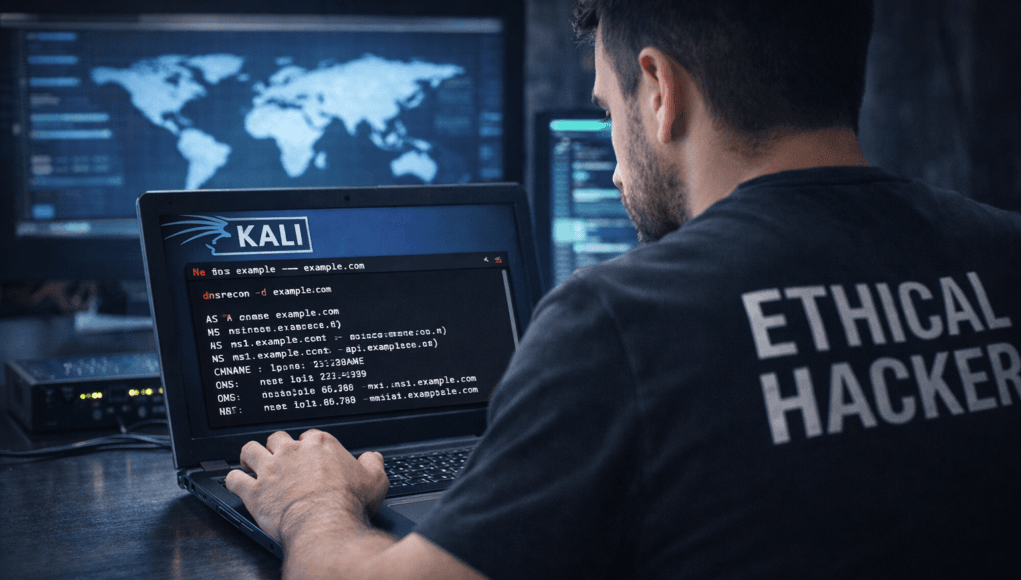 Information Gathering Using Kali Linux Day 2: DNS Reconnaissance with dnsrecon