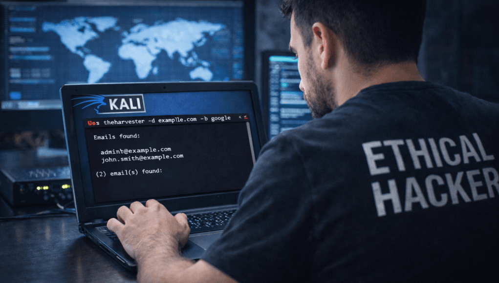 Information Gathering Using Kali Linux Day 5: OSINT Recon with theHarvester