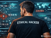 Learn IP Addressing Basics for Cybersecurity Beginners (Complete Guide) Ethical hacker analyzing network IP addresses and subnet structure for cybersecurity learning and penetration testing