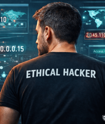 Learn IP Addressing Basics for Cybersecurity Beginners (Complete Guide) Ethical hacker analyzing network IP addresses and subnet structure for cybersecurity learning and penetration testing