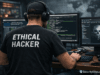 Linux Basics for Ethical Hackers: Complete Beginner Guide (2026) Ethical hacker using Linux terminal for penetration testing and cybersecurity analysis on Kali Linux system