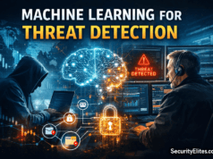 Machine Learning for Threat Detection: Complete Cybersecurity Guide (2026) Machine Learning for Threat Detection cybersecurity analyst detecting cyber threats using AI based security monitoring system
