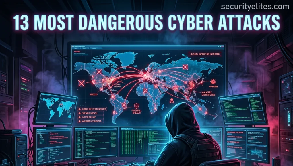 most dangerous cyber attacks in history global cyber warfare visualization