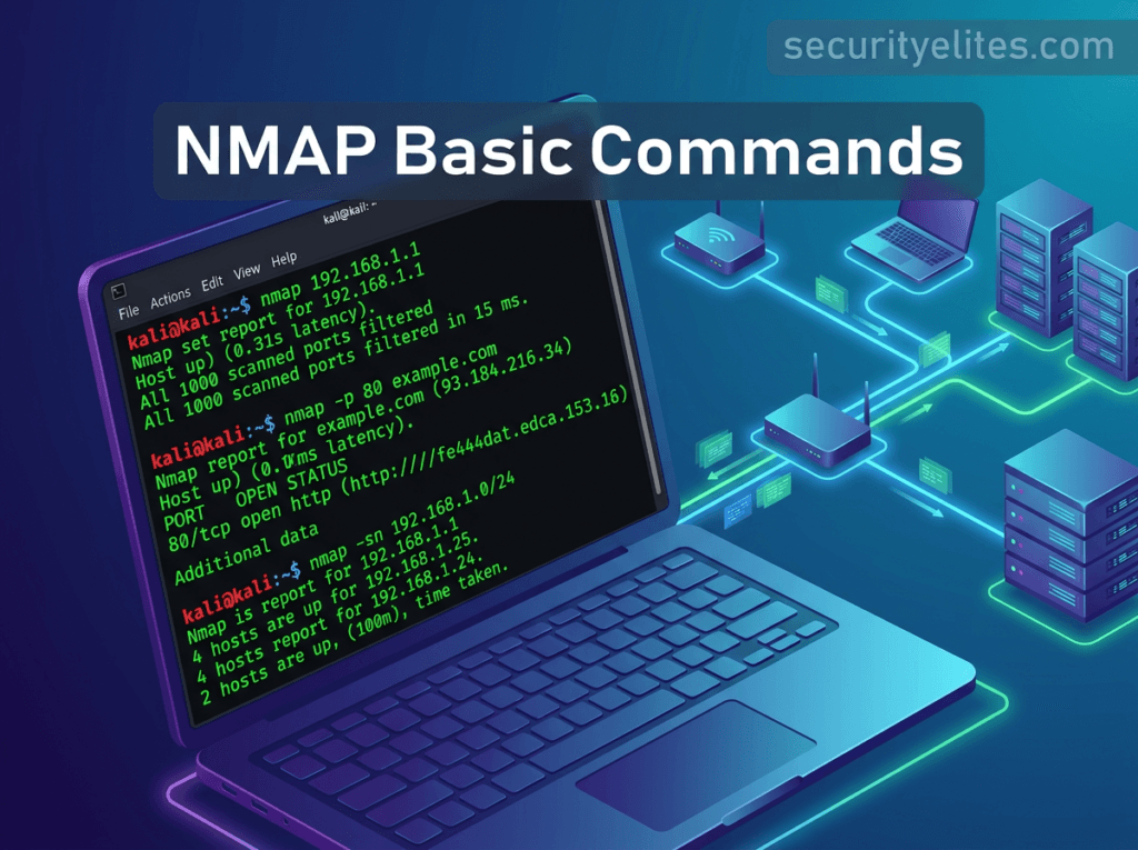 Basic NMAP commands for network scanning and device discovery