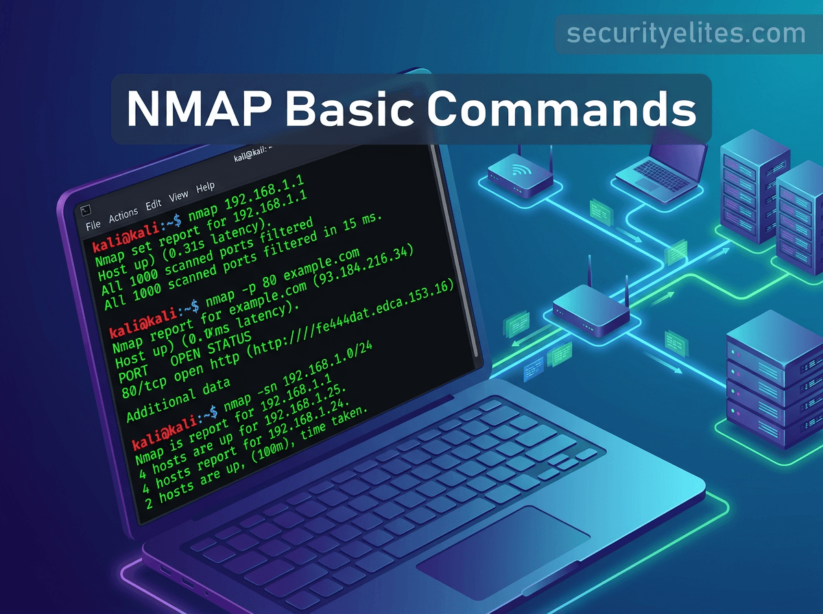24 nmap commands for network security and scanning... NMAP Cheat Sheet (60+ Commands, Examples & Hands-on Lab) – Ultimate ...