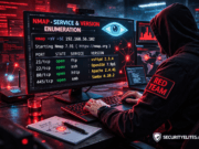 Network Scanning Tutorial Using Nmap Day 4 — Service & Version Enumeration Red Team ethical hacker performing service and version enumeration using Nmap during penetration testing reconnaissance phase