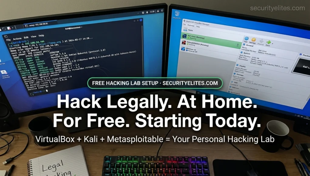 How to Practice Ethical Hacking Legally at Home 2026 — Complete Lab Setup Guide