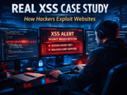 Real XSS Case Study: How Hackers Exploit Cross-Site Scripting (15 Steps) Real XSS Case Study showing cross site scripting vulnerability analysis in web security testing