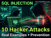 10 SQL Injection Attacks Hackers Use (Real Examples & Prevention) SQL injection attacks hackers use ethical hacking tutorial