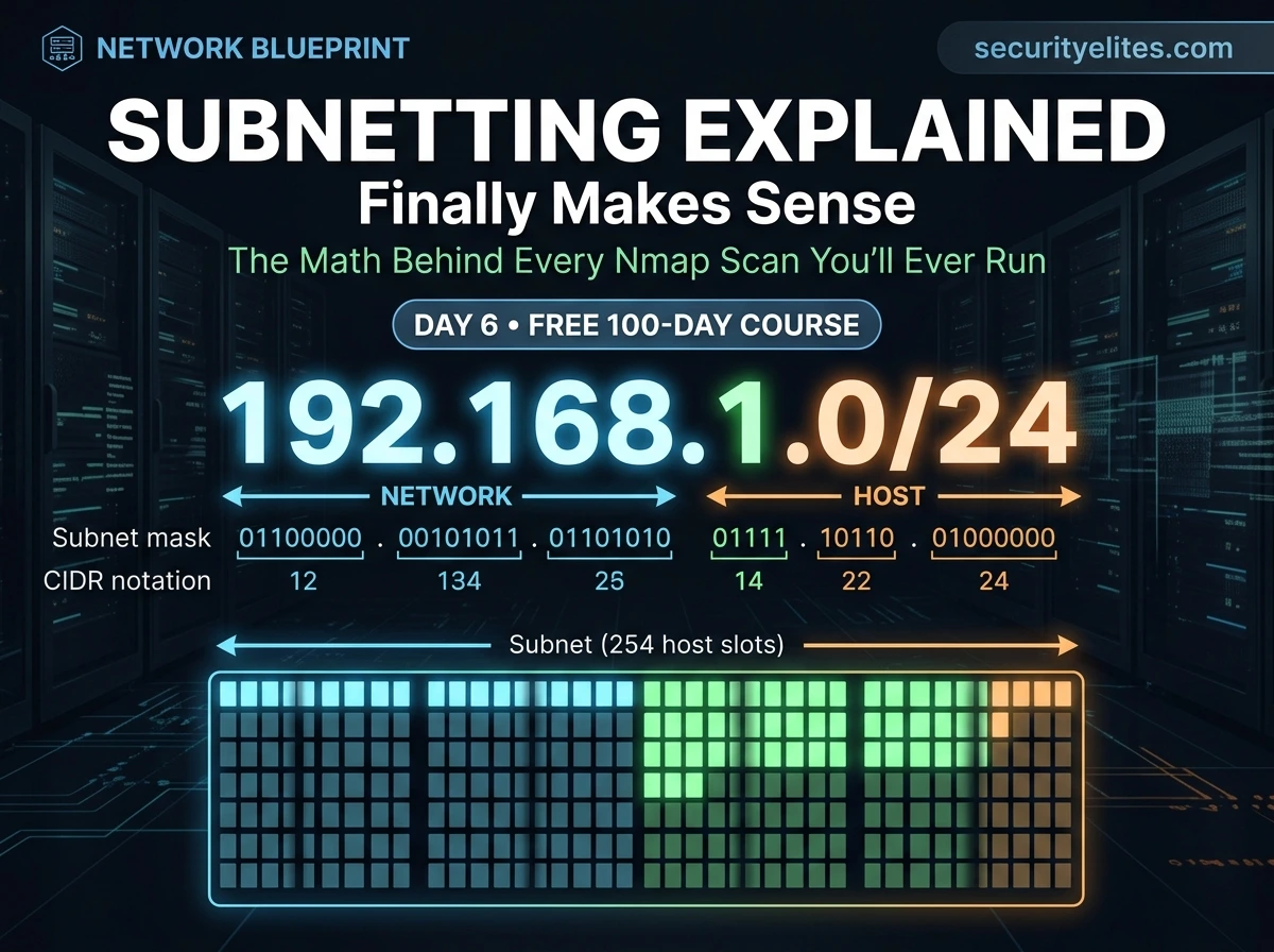 Day 6: IP Addressing & Subnetting for Hackers — The Only Guide You’ll Ever Need (2026)