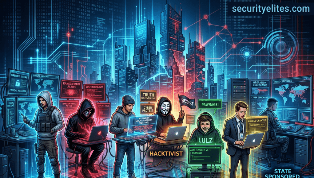types of hackers in cybersecurity explained