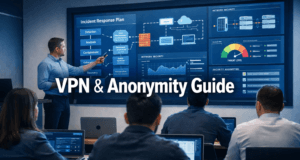 VPN & Anonymity Guide for Ethical Hackers (Intermediate Level) Cybersecurity training classroom teaching VPN and anonymity concepts for ethical hackers