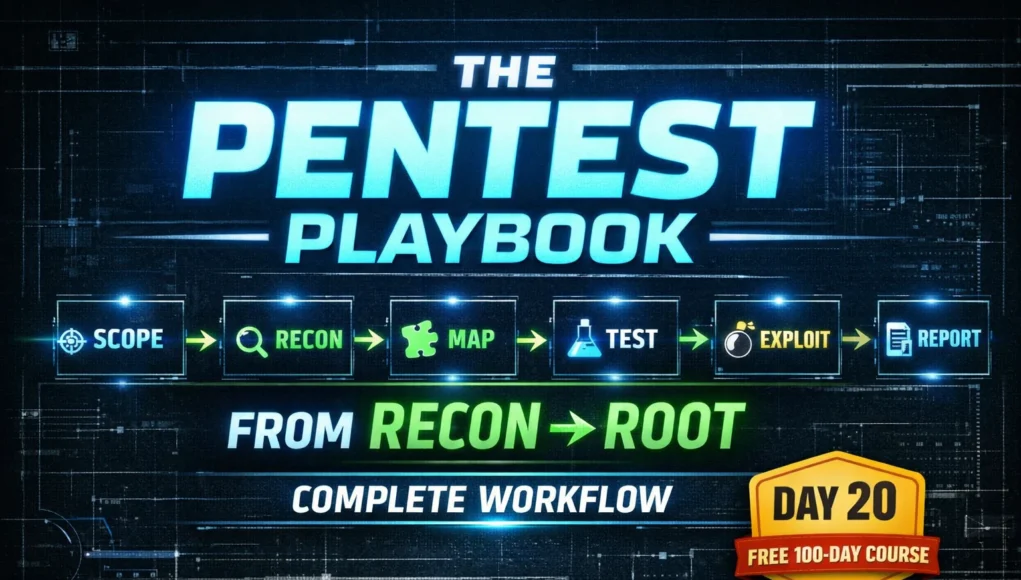 Web app pentesting methodology workflow showing recon to exploit process (2026 guide)