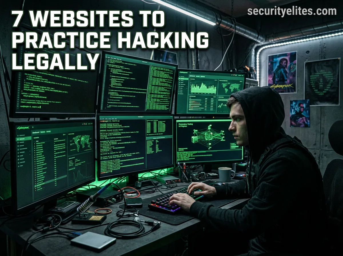 7 Websites Where You Can Practice Hacking Legally (Beginner to Pro Guide)
