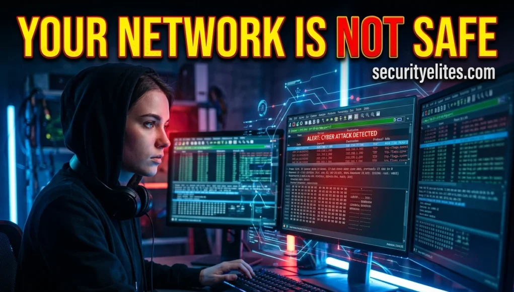 Wireshark tutorial 2026 showing network packet analysis and traffic monitoring