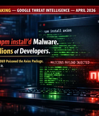 North Korea Just Poisoned the Axios npm Package — Here’s Exactly How a Supply Chain Attack Works (2026) Axios npm supply chain attack 2026 showing malicious payload injected during npm install linked to North Korea UNC1069