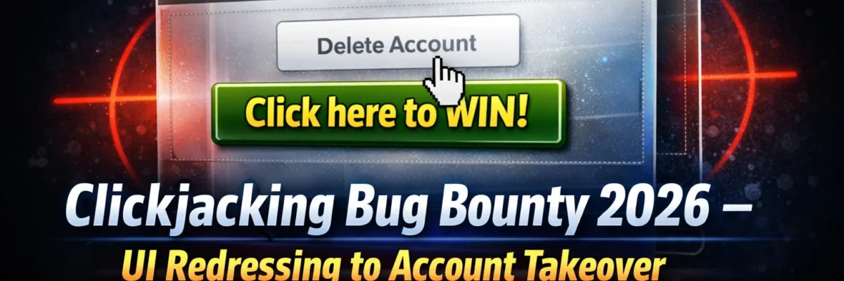 Clickjacking Bug Bounty 2026 — Find UI Redressing Vulnerabilities and Chain to Account Takeover | Bug Bounty Day20
