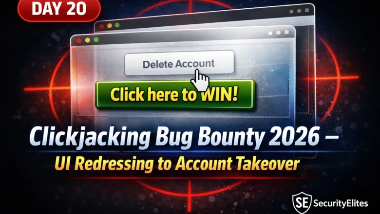 Clickjacking Bug Bounty 2026 — Find UI Redressing Vulnerabilities and Chain to Account Takeover | Bug Bounty Day20