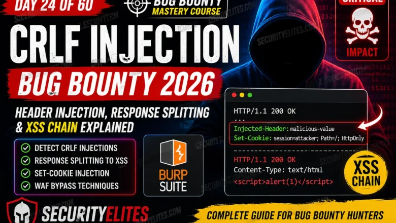 CRLF Injection Bug Bounty 2026 — Full Exploit Guide (XSS, Response Splitting) BB Day 24