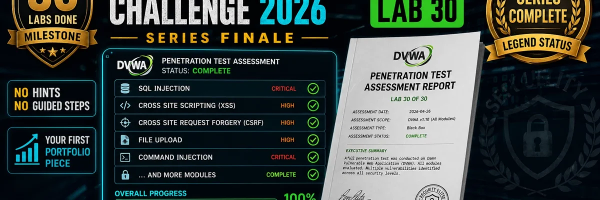 DVWA Complete Pentest Challenge 2026 — Full Assessment From Scratch, No Hints | Hacking Lab 30
