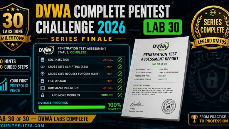 DVWA Complete Pentest Challenge 2026 — Full Assessment From Scratch, No Hints | Hacking Lab 30