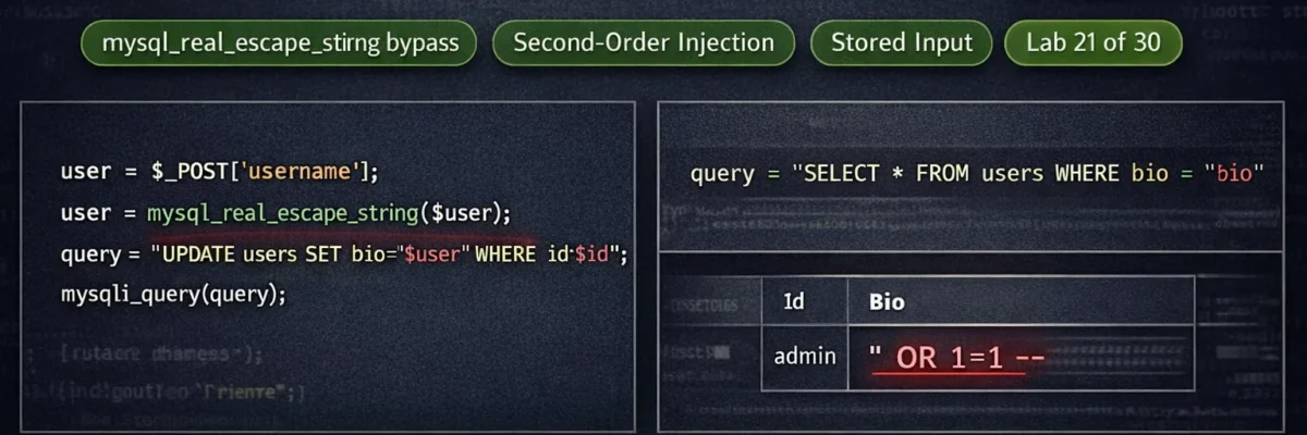DVWA SQL Injection High Security Lab 2026 — Second-Order Injection | Hacking Lab 21