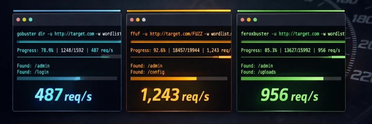 Gobuster vs ffuf vs feroxbuster — Speed & Accuracy Benchmark 2026