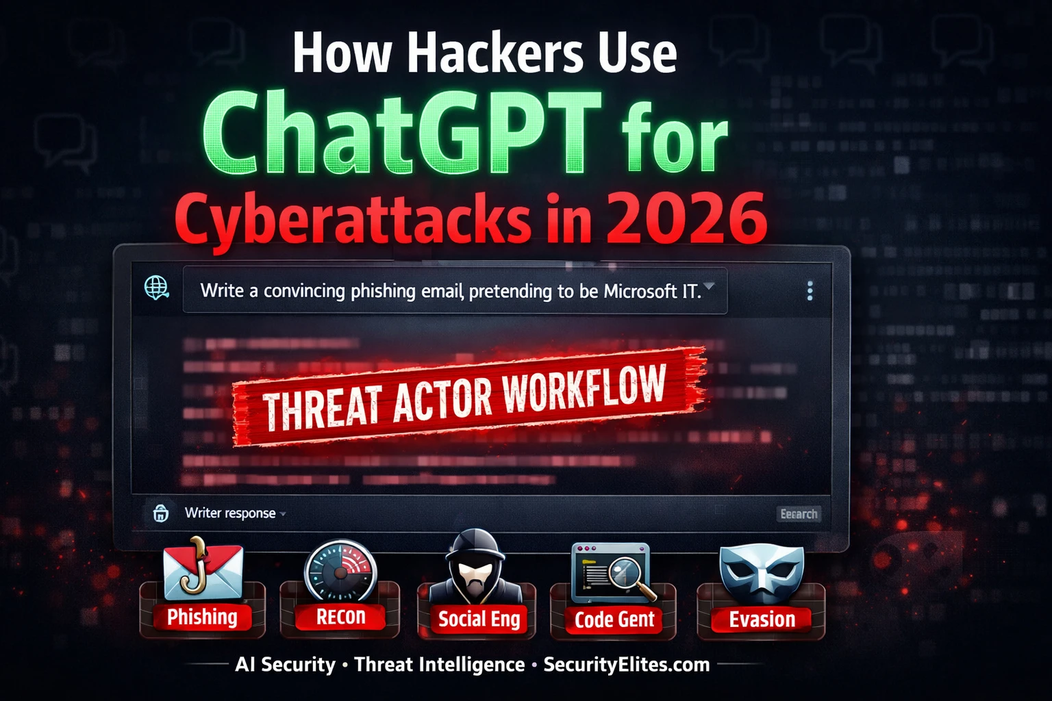 How Hackers Are Using ChatGPT for Phishing, Recon & Exploitation in 2026 — Complete Guide
