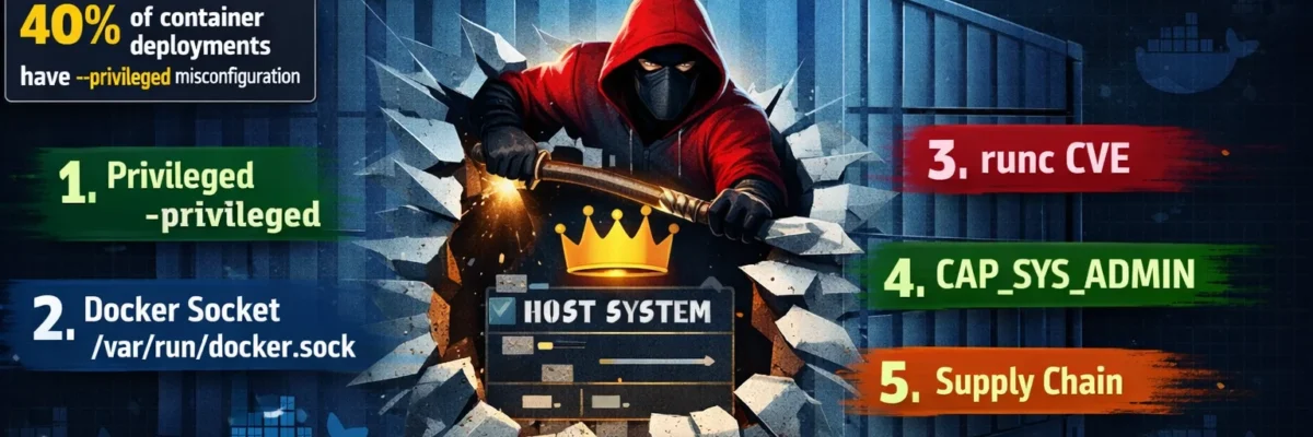 How Hackers Break Into Docker Containers — 5 Real Attack Techniques (2026)