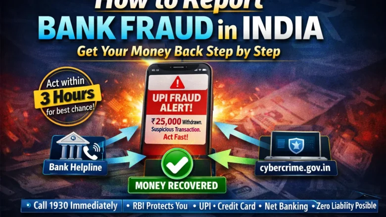 How to Report Bank & Credit Card Fraud in India — Complete Step-by-Step Guide to Get Your Money Back