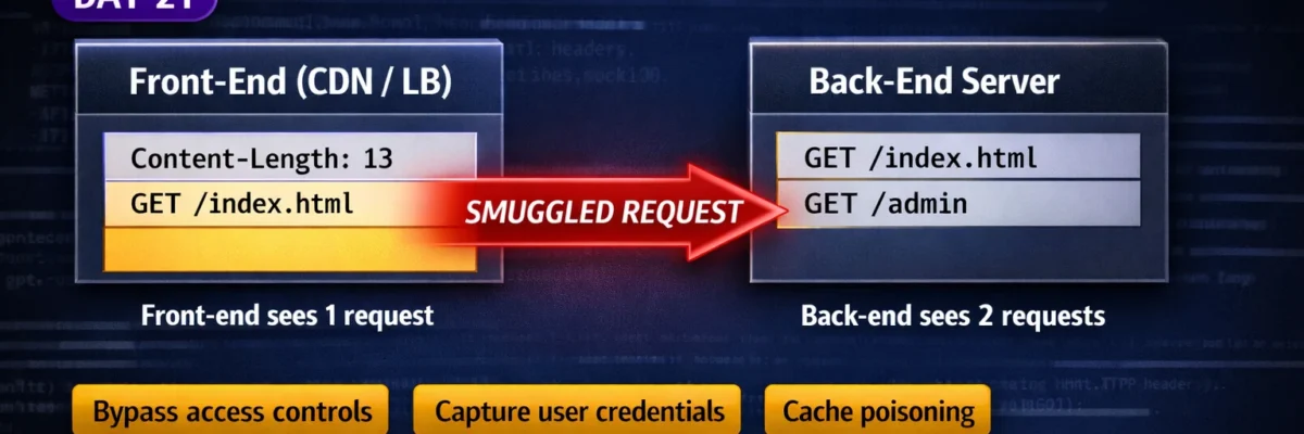 HTTP Request Smuggling 2026 — TE.CL, CL.TE Techniques & High-Impact Exploitation | BB Day21