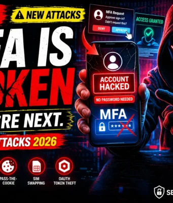 Identity Based Attacks 2026 — Credential Abuse, MFA Bypass & Account Takeover (Complete Guide) Identity Based Attacks 2026 showing MFA bypass, credential abuse, and account takeover techniques used by hackers
