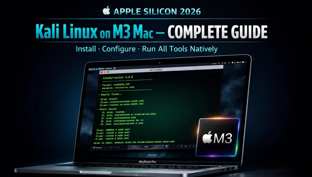 Kali Linux on M3 Mac 2026 running in UTM with Apple Silicon ARM tools