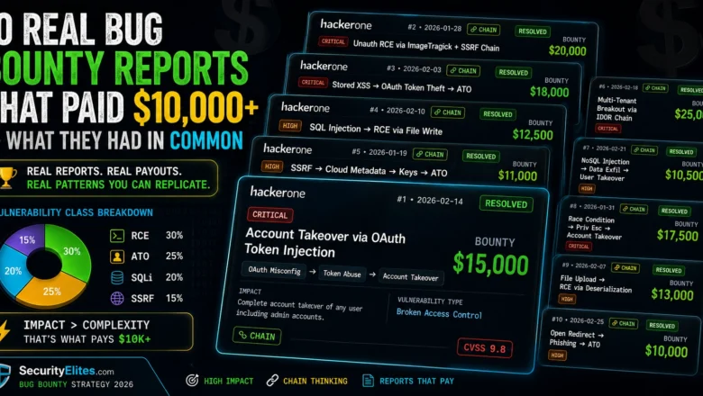 10 Real Bug Bounty Reports That Paid $10,000+ — What They Had in Common