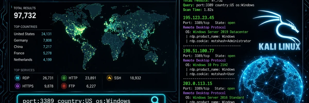 Shodan Tutorial Kali Linux 2026 — Search Engine for Hackers, Dork Queries & API Usage | Hacking Tools Day22