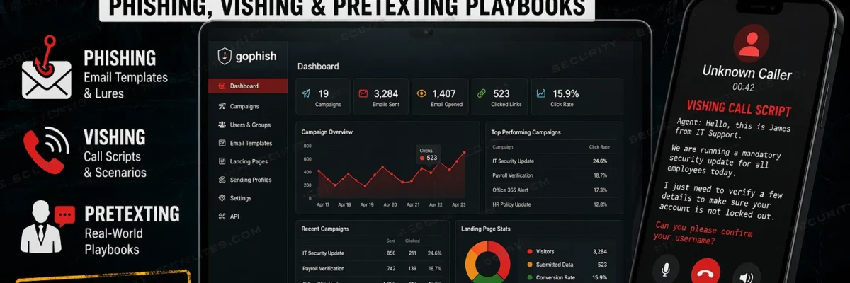 Social Engineering Scripts for Pentesters 2026 — Phishing, Vishing & Pretexting Playbooks