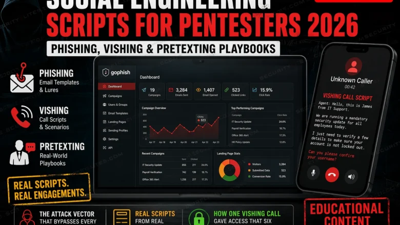 Social Engineering Scripts for Pentesters 2026 — Phishing, Vishing & Pretexting Playbooks